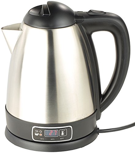 Rosenstein & Söhne Edelstahl-Wasserkocher mit Temperatur-Wahl, 1,8 Liter, 1.800 Watt - 2