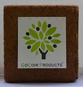 GoCoir Products Cocopeat 1kg Salt Removed Quality - Best Potting Soil Mix with nutrients for Plants