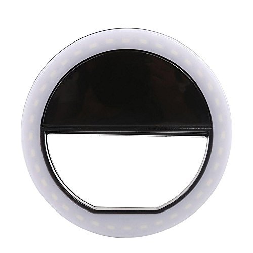 Preisvergleich Produktbild Batteriebetriebener Ring-Kamera-Licht Clip Selfie für Handy Fotografie Video
