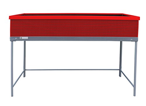 Green Passion Metallhochbeet. Hochwertiges Sortiment, Pflanzbeet, Kräuterbeet, Gemüsebeet für Balkon & Terrasse 120x56x80 cm.Rotem-Farbe - 3