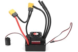 DRFEIFY Regolatore di Velocità Elettrico, Motore Sensorless e Brushless 150A ESC Impermeabile con Spina XT60 1/10 1/8 RC ESC Accessorio RC