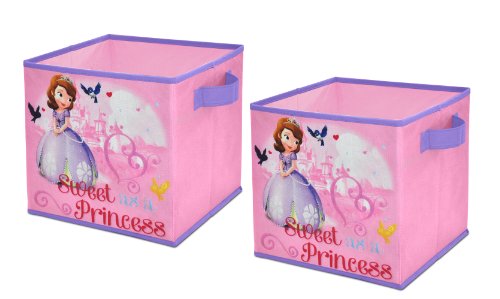 Disney  Sofia the First Storage Cubes, Set of 2, 10-Inch