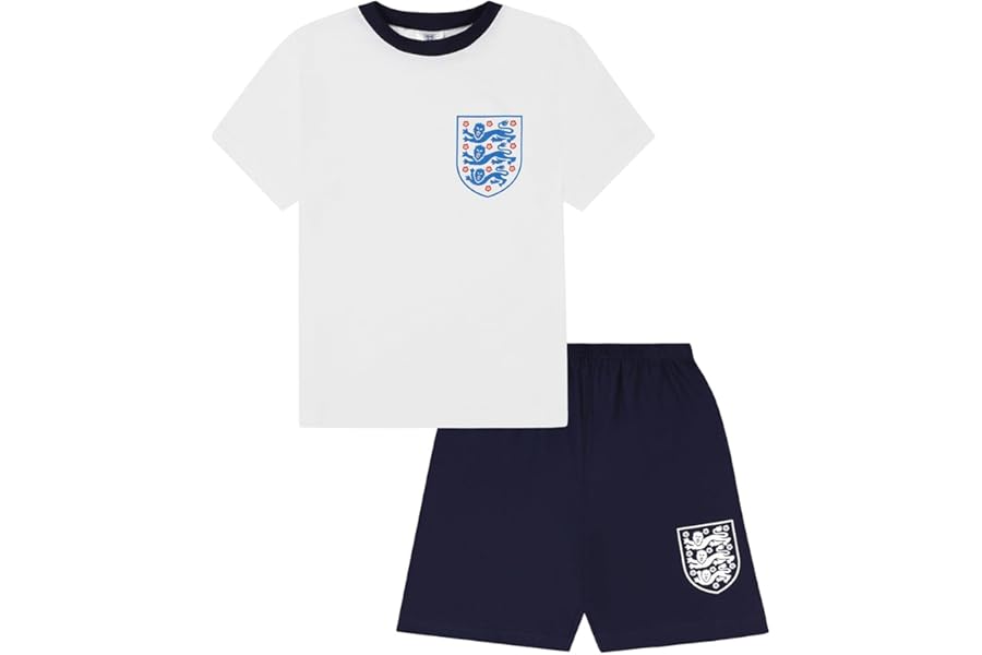 Official England Football Team Boys Short Cotton Pyjama Set