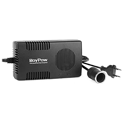 RoyPow 120W (150W max) Alimentation Électronique AC à DC Adaptateur 220V / 230V / 240V à 12V Prise d’Allume-cigare de Voiture 12V / 10A DC Électricité Transformateur Convertisseur