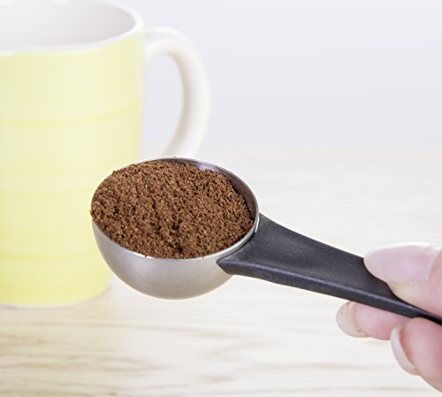Wenco 512206 Kaffeemesslöffel, Edelstahl, silber / schwarz, 15 x 4.5 x 2.5 cm - 5