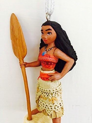Disney Princess Moana Girl Holiday Christmas Tree Ornament PVC Figure 3.5" Figurine