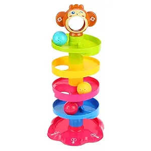 Magicwand ABS Plastic Ball Drop Rolling & Swirling Tower Ramp for Baby and Toddlers Educational Toy?Made in India??12 Months & Up??Pack of 1??Multi-Colored?