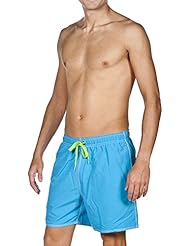 Arena Hombre Fundamentals Solid Boxer – Bañador para hombre, hombre, arena Herren Badeshort Fundamentals Solid Boxer, Pix Blue-Leaf, large