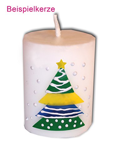 Bambehina Kerzen-Kreativset in zauberhafter Geschenkverpackung. Kerze für Taufe, Hochzeit, Geburtstag, Kommunion, Konfirmation, Weihnachten….ganz einfach selber machen. - 3