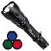 Produktbild LiteXpress X-Tactical 105 Taschenlampe mit Hochleistungs-LED bis zu 550 Lumen, 6 Leuchtmodi und 3 verschiedenen Farbfiltern, schwarz LXL448001