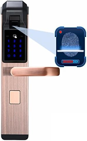 Smart Home Biometric Fingerprint Lock Security Electronic Digital Keyless Password Touchpad Door lock-B