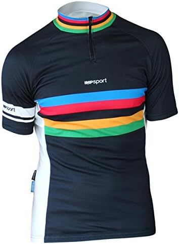 Impsport Cycling Masters Performance Black/White Cycle Jersey Mens & Womens Sizes