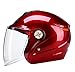 Produktbild XGHW Elektrische Batterie Motorrad Helm Männer und Frauen Vier Jahreszeiten Sommer Universal Winter warmen leichten Helm (Farbe : Red, größe : 54+60cm)