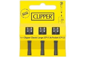Clipper Set Ricarica con 9 Pietrine + 3 Rotelle d’Accensione con Pietra – Con Custodia Originale OnAir Selezionata Casualmente (3x Rotelle Accendino)