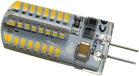 Phigoning 6X G4 LED Lamp 5W 64 SMD 3014 LED Bulbs Light Warm White AC220-240V G4 LED Spotlight 5W G4 LED Crystal Bulb Lamp