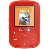 SanDisk Clip Sport Plus Wearable MP3 Player - Red