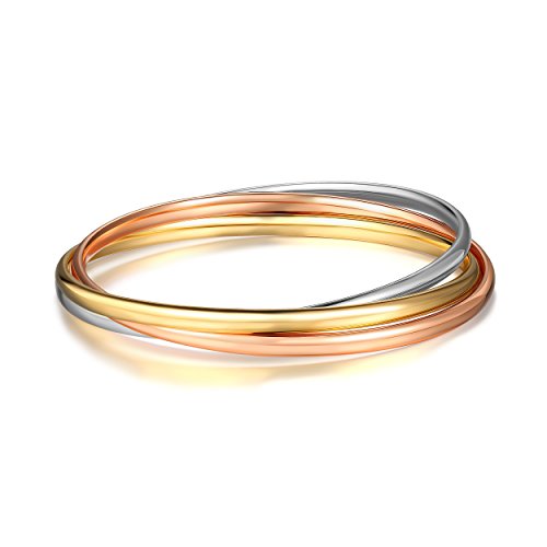 My Jewellery Story Trinity Pulseras Entrelazadas Chapadas en Oro 3 Colores