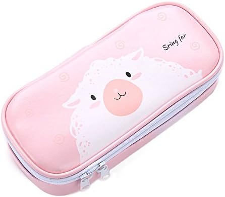 Spretty Pencil Case,Pencil Box with Multi-Functional Large Big Capacity of Practical Stationery for Students Girls Boys,Pink