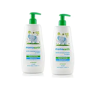 Mamaearth Gentle Cleansing Natural Baby Shampoo (400 ml x 2pcs)