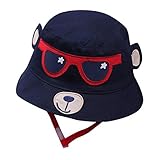 Guesthome Cute Toddler Kids Baby Boy Girl Cartoon Print Soft Visor Bucket Eaves Cap Pots Hat, Classic Hat Infants Cotton Hat Fishmen Cap Sun Protection Hat Summer