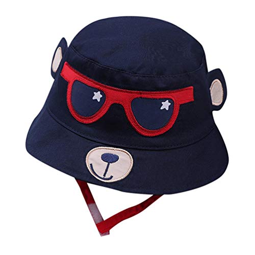 Guesthome Cute Toddler Kids Baby Boy Girl Cartoon Print Soft Visor Bucket Eaves Cap Pots Hat, Classic Hat Infants Cotton Hat Fishmen Cap Sun Protection Hat Summer