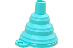 Générique Entonnoir Pliable en Silicone, 1 pièce Entonnoir Pliable coloré en Silicone, Silicone Entonnoir Pliable pour liquides et poudres/Cuisine Entonnoir Pliable