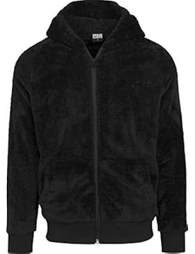 Urban Classics Herren Kapuzenpullover Teddy Zip Hoody