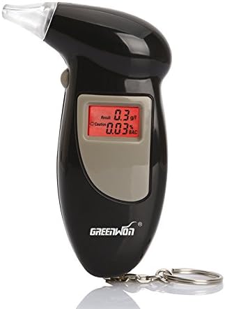 GREENWON Digital LCD Backlit Display Key Chain Alcohol Tester Alcohol Breath Analyzer Digital Breathalyzer