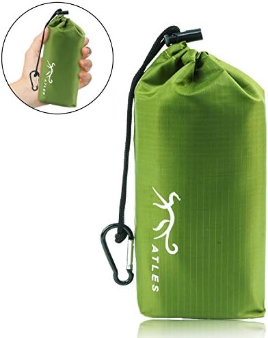 ATLES Portable Picnic Blanket - Waterproof Picnic Ground PU2000mm Oxford fabric, 55 x 71 inches for Outdoor Picnic,Travel Camping (55'' x 71''(140 x 180cm), Army Green)