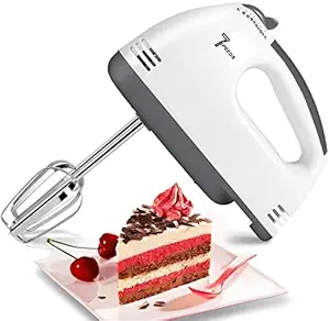 SakariyaSales Hand Mixer Beater | Hand Blender | Powerful 300W Motor | Variable Speed Control (White/Black)