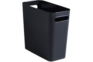 lmoikesz Poubelle sans Couvercle Corbeille à ordures Conteneur à ordures extérieur Cuisine de Grande capacité Maison Articles Divers Articles de Toilette Stockage, Noir