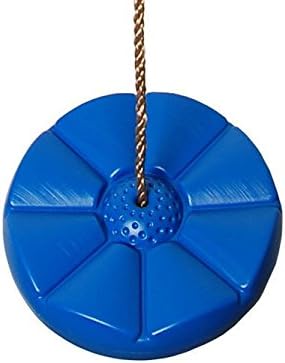 Blue Garden Monkey Rope Tree Swing - Button Seat