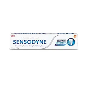 Sensodyne Toothpaste: Repair & Protect Sensitivity Relief Tooth Decay Prevention Toothpaste for daily repair, Dentist Recommended Brand, 70gm