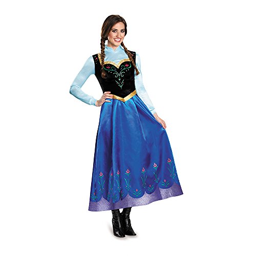 Disguise Womens Frozen Traveling Anna Prestige Adult Fancy Dress Costume |  Desertcart BAHRAIN