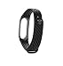 Produktbild Altsommer Bunter Muster Armband für Xiaomi Miband 2 Fitness Bunter Muster Klar TPE Sport Ersatzarmband Uhrenarmband verstellbares Armband für Damen Herren (Schwarz)