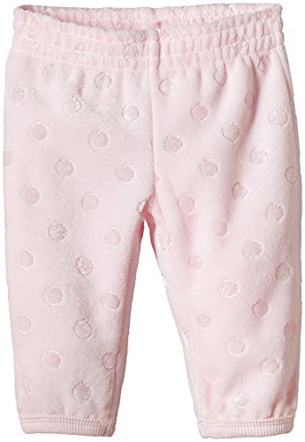 United Colors of Benetton Baby-Girls Spotty Velour TRK Polka Dot Bottoms, Pale Pink, 1 to 3 months (Manufacturer Size: 56 cms)