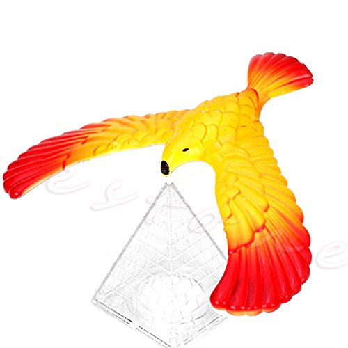 Preisvergleich Produktbild LANDUM Balancing Bird Spielzeug, Magischer Balancing Vogel Wissenschaft Schreibtisch Spielzeug w / Base Neuheit Adler Spaß Lernen Gag Geschenk