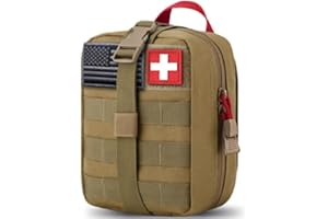 JUSPRO Medical MOLLE Tactical Pouch, EMT First Aid IFAK Rip-Away Utility Pouch for Camping Hunting Hiking Home Car and Adventures