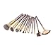 Tenn Well Makeup Brushes Sets 12-Piece Beauty Professional Cosmetics Makeup Brush Kits with white Pouch
