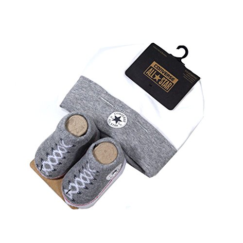 Converse Unisex Baby CNV008 Bootie Cap, Vintage Grey Heather, One Size
