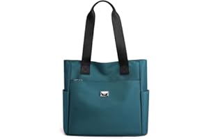 YXQSED Borsa Tote Donna, Impermeabile Nylon Borsetta Borse a Tracolla Viaggio Borse da Spiaggia Shopper Nero