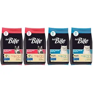 Let's Bite Active Adult(+1 Year) Dry Cat Food, Ocean Fish, 500gm (Buy 1 GET 1 Free) and Let's Bite Active Persian Adult(+1 Year) Dry Cat Food, Ocean Fish, 500gm (Buy 1 GET 1 Free)