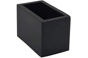 Flyshop 12 Tapones de Goma para Patas de Silla, Protectores de Piso de Silla, rectangulares para Muebles, 15 x 30 mm, 5/8" X 1-3/16"