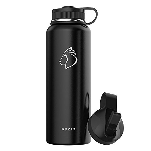 BUZIO Insulated Stainless Steel Water Bottle (Cold for 48 Hrs/Hot for 24 Hrs), 1 litre Double Walled BUZIO Insulated Stainless Steel Water Bottle (Cold for 48 Hrs/Hot for 24 Hrs), 1 litre Double Walled