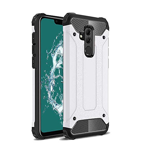 TenYll Huawei Mate 20 Lite Funda, protección contra Golpes de TPU+PC Resistente a arañazos(Doble Capa),para Huawei Mate 20 Lite Funda -Blanco