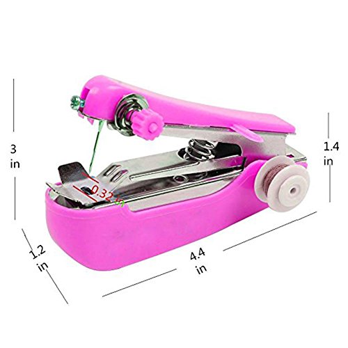 Mini Nähmaschine Hand Haushalt Supplies rose - 3