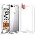 Price comparison product image iPhone 7 Plus 8 Plus Case Screen Protector, E-Unicorn iPhone 7 Plus 8 Plus Case Clear Transparent Silicone Ultra Slim Thin Cover TPU Gel Bumper Back Case + 2 Pack Tempered Glass Screen Protector 9H Film Anti Scratch Anti Fingerprint 3D Touch Compatible