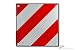 Produktbild Warntafel für Überlänge / Überbreite (LuF), Deutschland, Stahlblech, DIN 11027, 423 mm x 423 mm