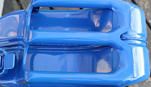 3x Metallkanister 20l Benzinkanister + 3x Ausgießer flexibel dunkelblau Dieselkanister TrutzHolm® by Baumarktplus - 5