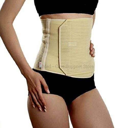 NEW Post Pregnancy Support Belt MEDIUM Strength Girdle Liposuction Hernia (XL, Beige/ Nude)